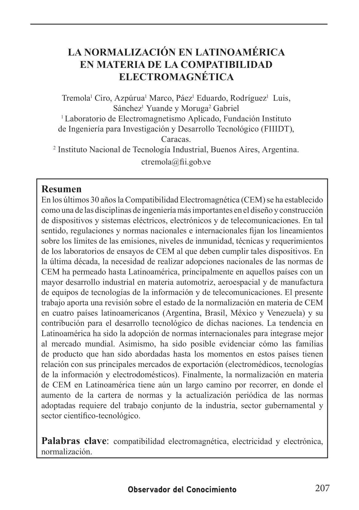 Compatibilidad Electromagnética (CEM)
