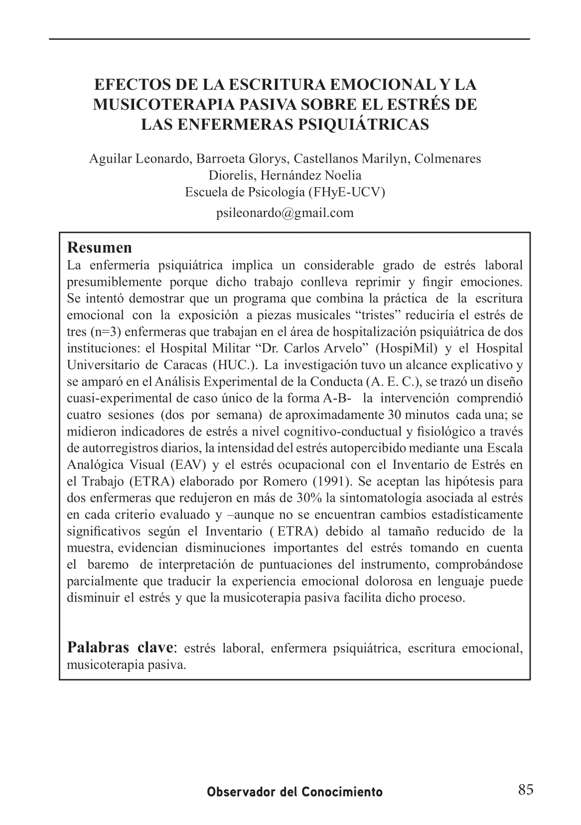 Análisis Experimental de la Conducta (A. E. C.)