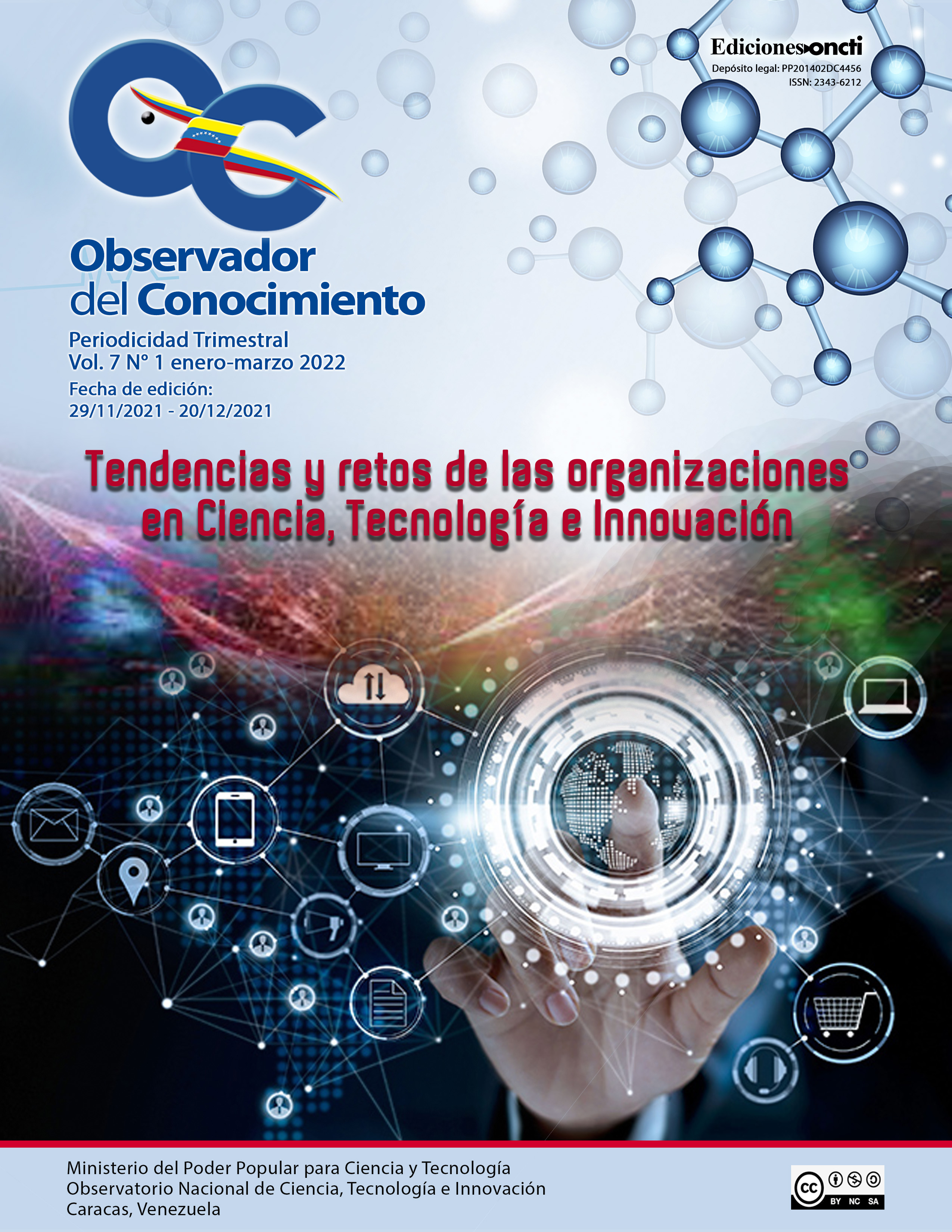 					Ver Vol. 7 Núm. 1 (2022): Observador del Conocimiento
				