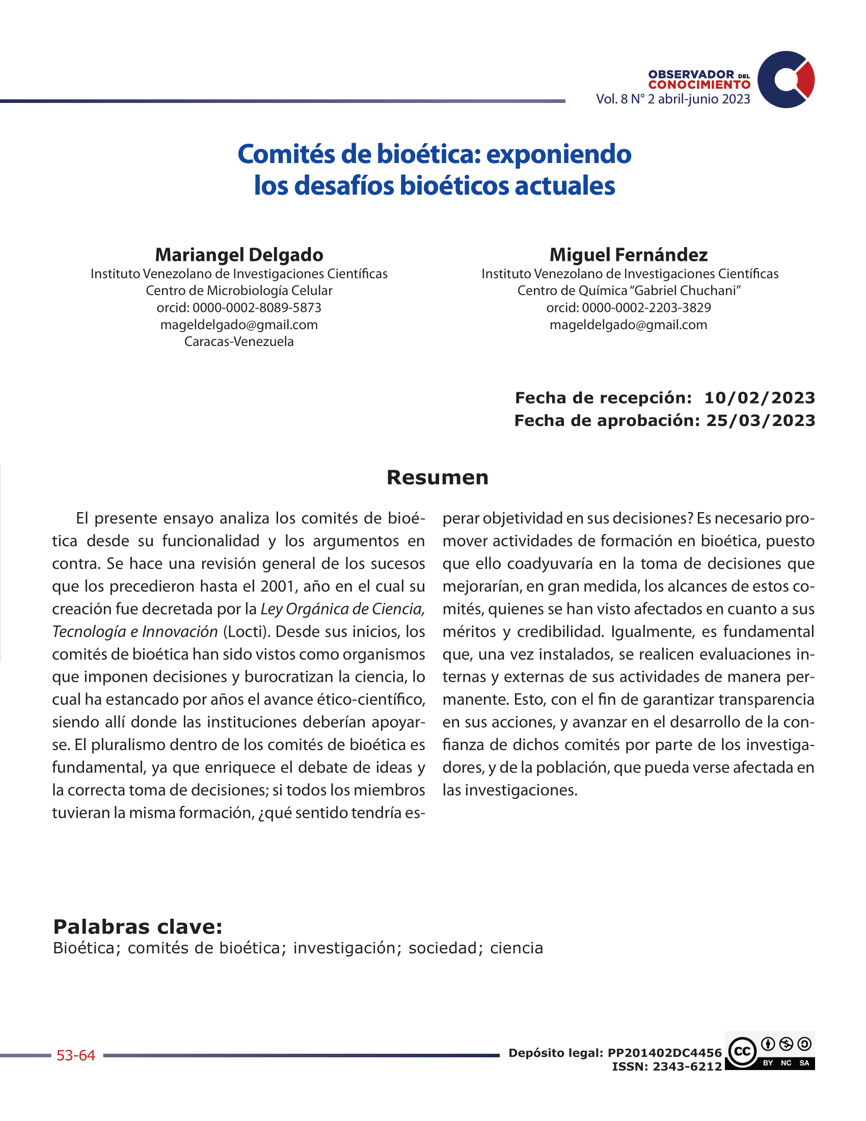 Desafíos bioéticos actuales