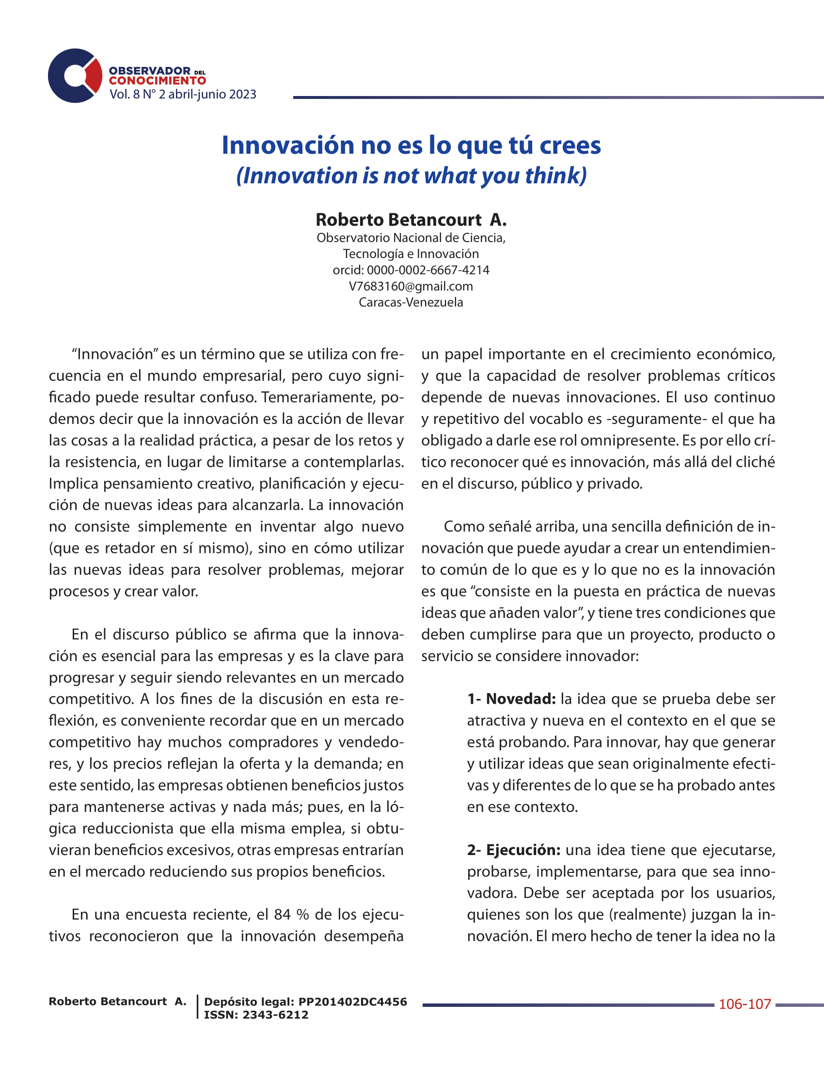 Innovación
