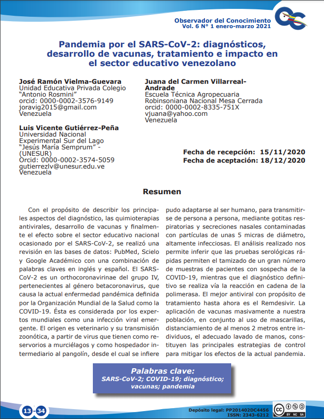  Pandemia por el SARS-CoV-2