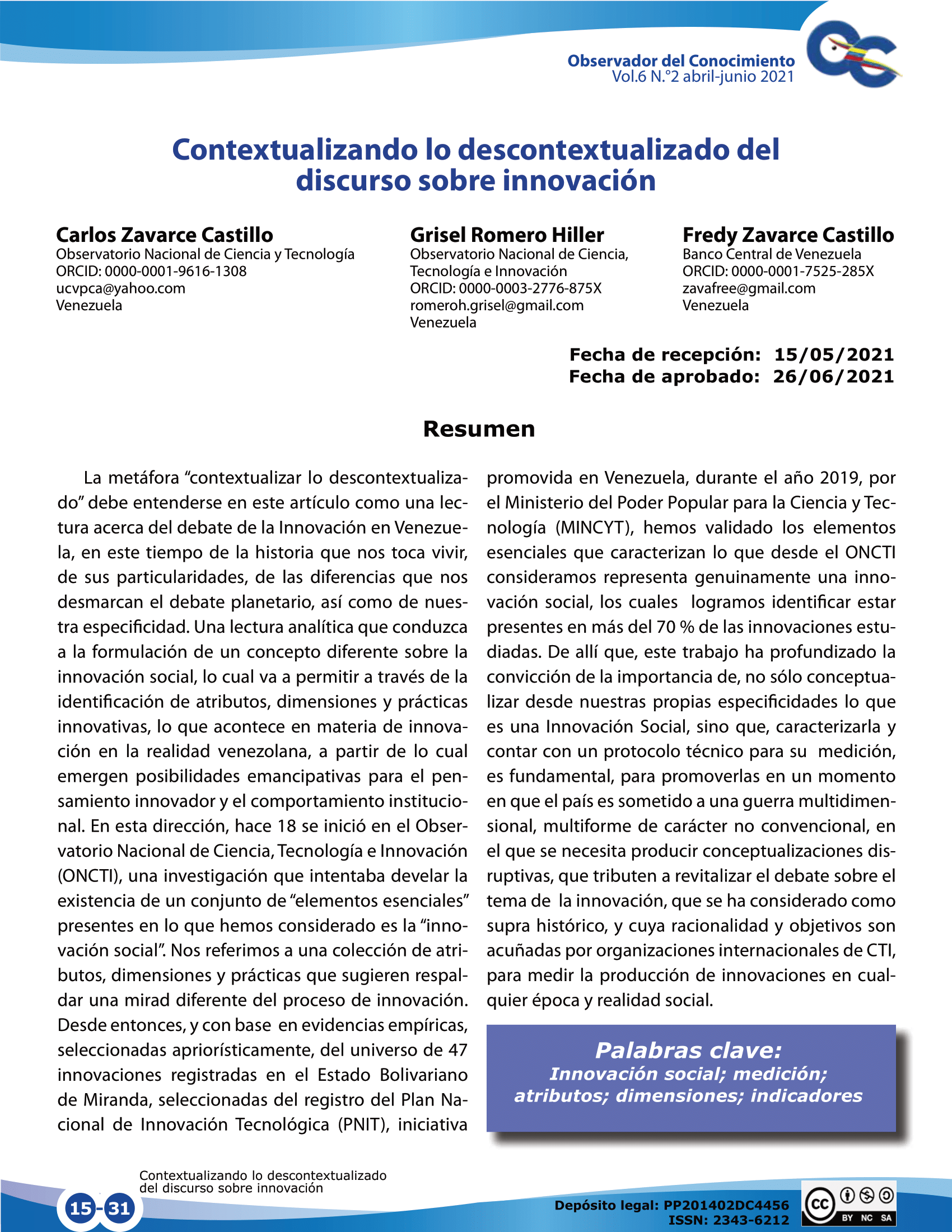 Contextualizar lo descontextualizado