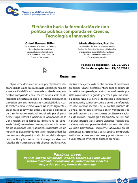 Ciencia,  Tecnología e Innovación