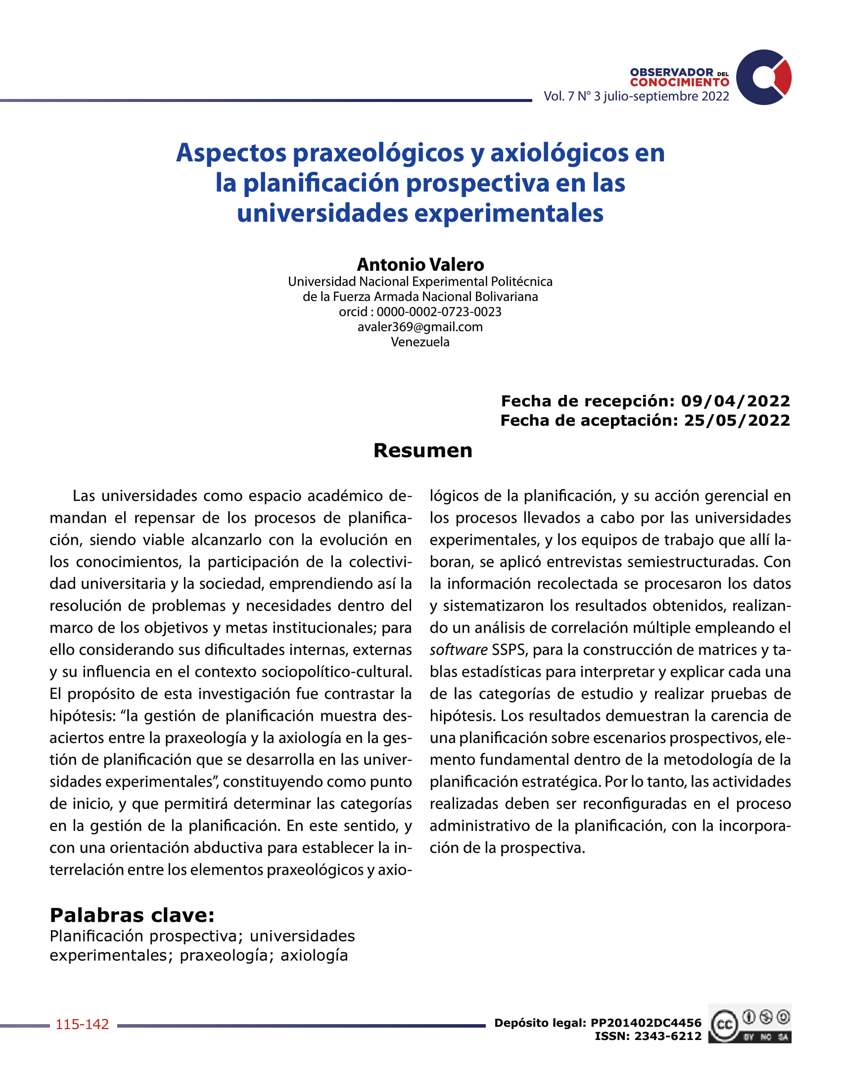  Aspectos praxeológicos y axiológicos