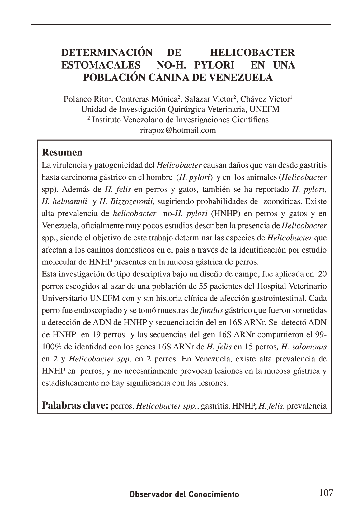La virulencia y patogenicidad del Helicobacter 